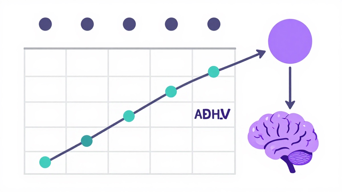Calendar review dots strengthening memory for ADHD spaced repetition