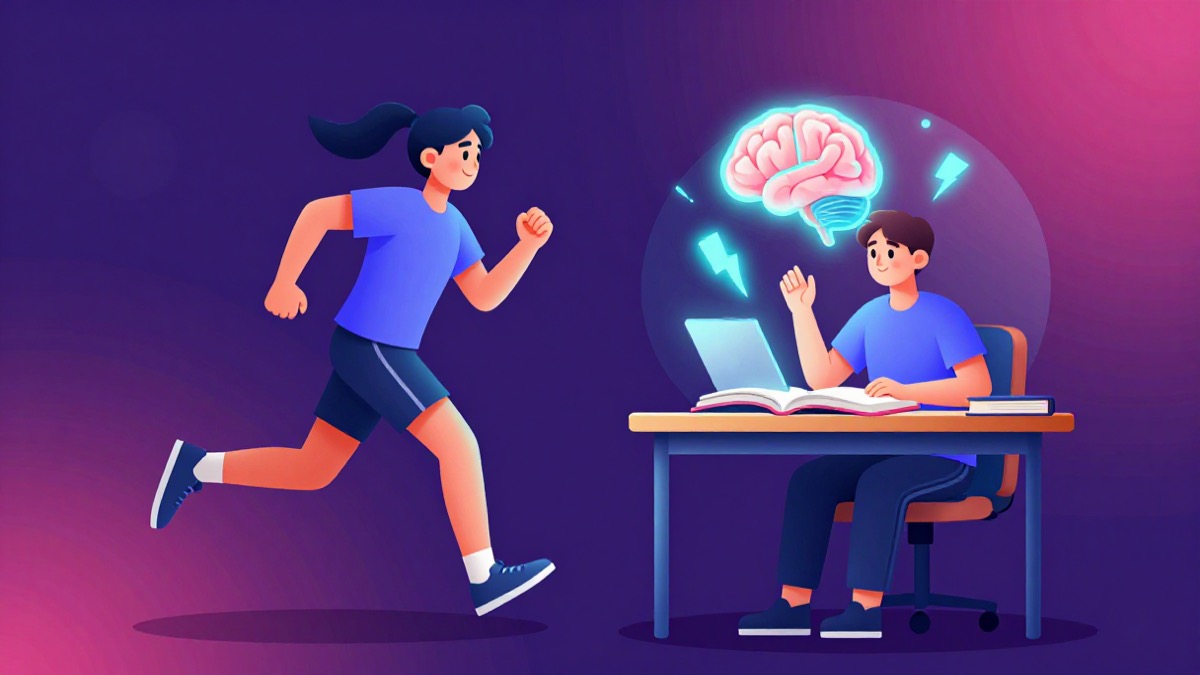 Exercise before studying brain boost