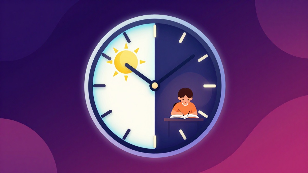 Best time of day to study chronobiology